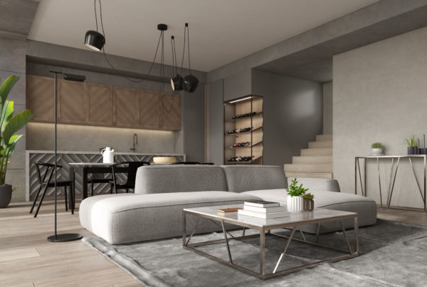 vecteezy minimalist interior of a modern living room in d rendering